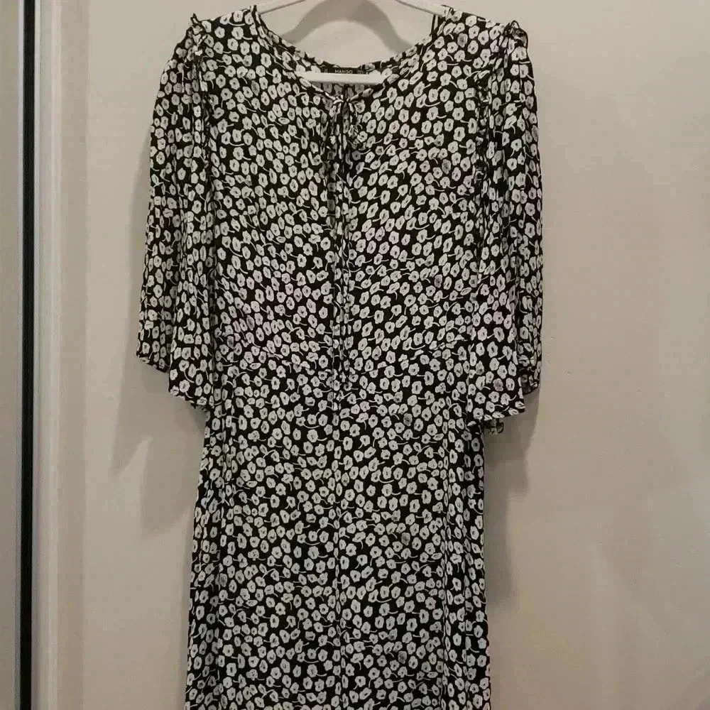 MANGO Floral Midi Dress